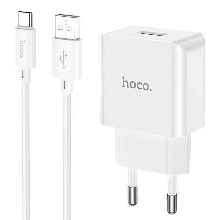 СЗУ 1USB 2.1A для Type-C Hoco C106A 1м