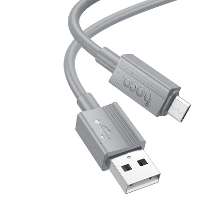 Дата-кабель USB 2.4A для micro USB Hoco X107 ПВХ 1м