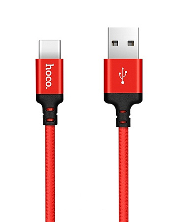 Дата-кабель USB 3.0A для Type-C Hoco X14 нейлон 1м