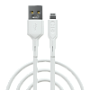 Дата-кабель USB 2.4A для Lightning 8-pin More choice K63i ПВХ 1м