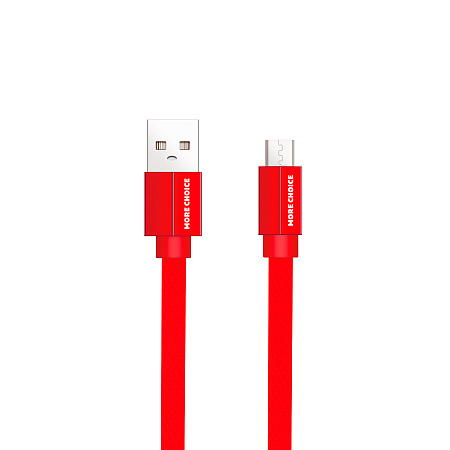 Дата-кабель USB 2.1A для micro плоский USB More choice K20m нейлон 1м