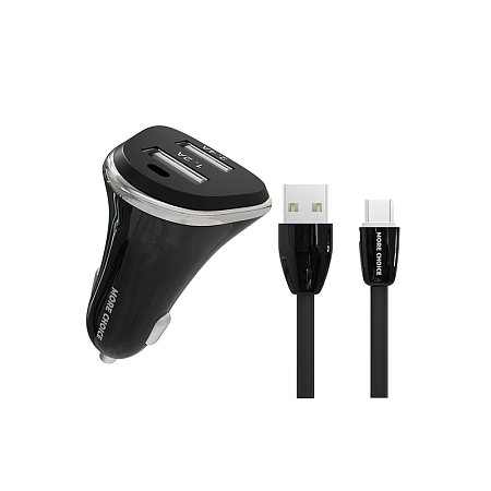 АЗУ 2USB 2.4A для micro USB More choice AC22m