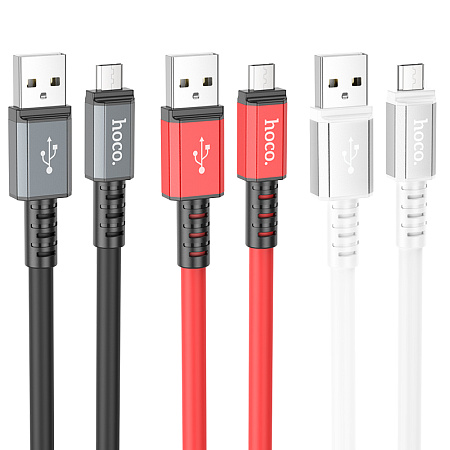 Дата-кабель USB 2.4A для micro USB Hoco X85 TPE 1м