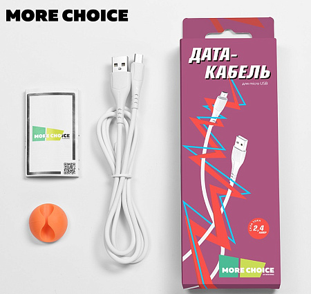 Дата-кабель USB 2.0A для micro USB More choice K22m TPE 1м