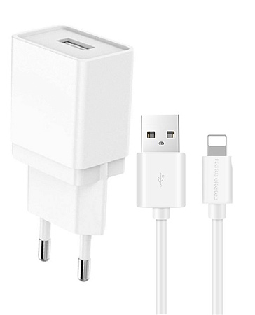 СЗУ 1USB 1.0A для Lightning 8-pin More choice NC33i