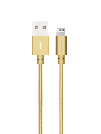 Дата-кабель USB 2.1A для Lightning 8-pin More choice K31i металл 1м