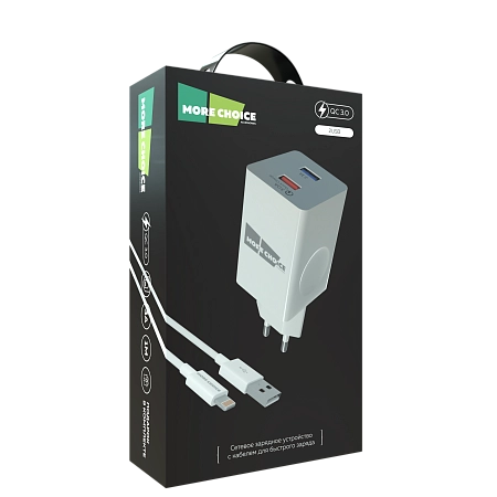 PURE СЗУ 2USB 3.0A QC3.0 быстрая зарядка для Lighting 8-pin More choice NC69i