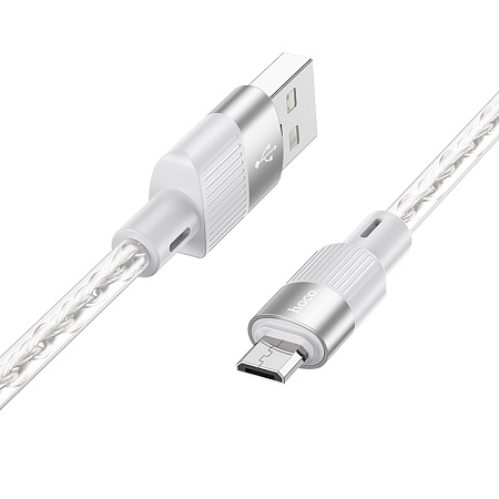Дата-кабель USB 2.4A для micro USB Hoco X99 силикон 1м