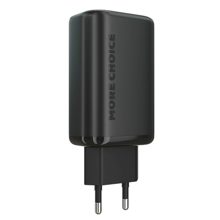 PURE СЗУ 1USB+2Type-C 3.0A PD 65W быстрая зарядка для Type-C Type-C 100W 2м More Choice NC79a