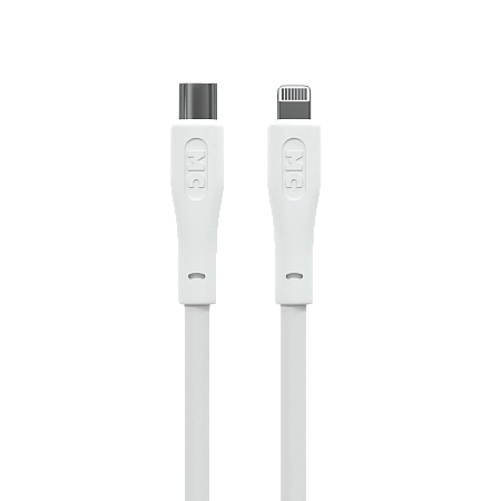 Дата-кабель USB 3.0A PD 27W для Lightning 8-pin Type-C More choice K60ia ПВХ 2м