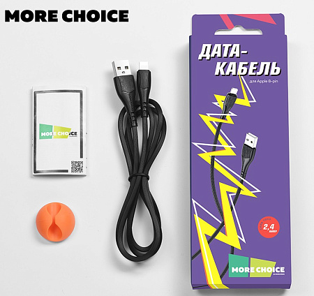 Дата-кабель USB 2.0A для Lightning 8-pin More choice K22i TPE 1м