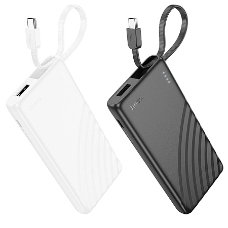 Внешний аккумулятор 5000mAh 1USB+Type-C 2.0A с LED-индикатором, кабель Type-C Hoco j129