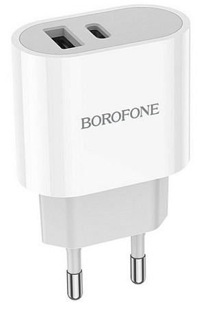 СЗУ 1USB+1Type-C 2.4A Borofone BA62A