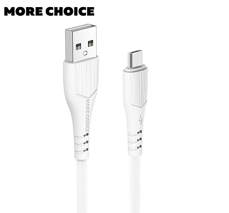 Дата-кабель USB 2.0A для micro USB More choice K22m TPE 1м