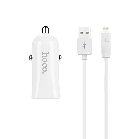 АЗУ 2USB 2.4A для Lightning 8-pin Hoco Z12 