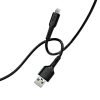 Дата-кабель USB 2.4A для Lightning 8-pin More choice K63i ПВХ 2м