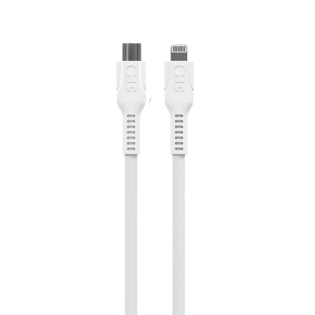 Дата-кабель USB 3.0A PD 27W для Lightning 8-pin Type-C More choice K65ia ПВХ 2м