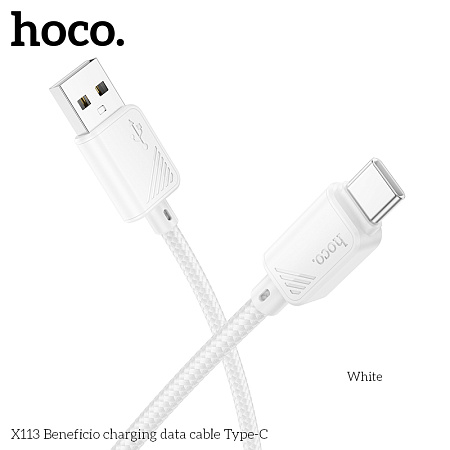 Дата-кабель USB 3.0A для Type-C Hoco X113 нейлон 1м
