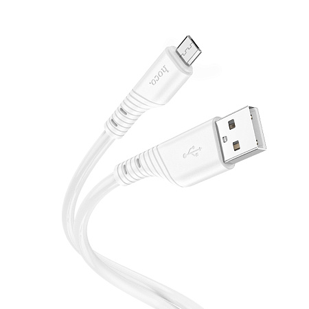 Дата-кабель USB 2.4A для micro USB Hoco X97 силикон 1м