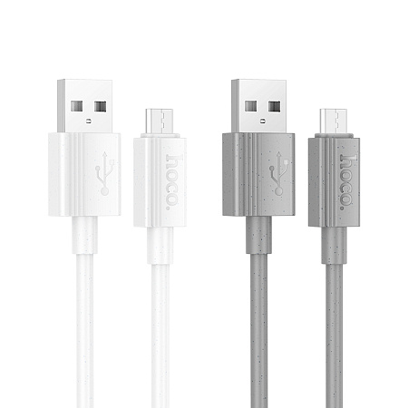 Дата-кабель USB 2.4A для micro USB Hoco X107 ПВХ 1м