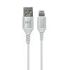 Дата-кабель USB 2.4A для Lightning 8-pin More choice K69i нейлон 1м