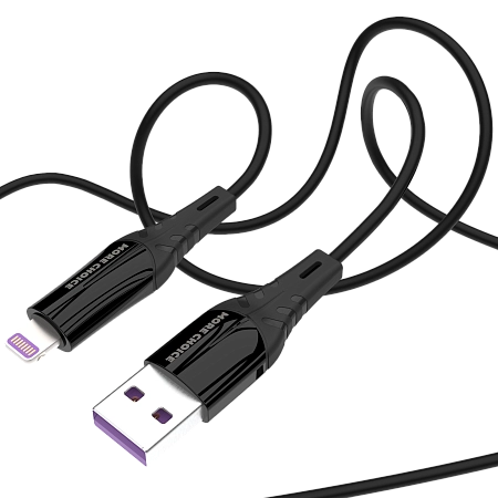 PURE Дата-кабель USB 2.4A для Lightning 8-pin More choice K35i силикон 1м