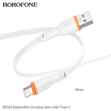 Дата-кабель USB 3.0A для Type-C Borofone BX118 TPE 1м