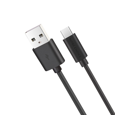 Дата-кабель USB 2.4A для Type-C More choice K13a TPE 1м