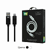 Дата-кабель USB 2.4A для Lightning 8-pin More choice K87i нейлон 1м
