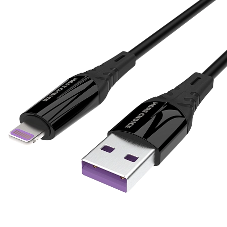 PURE Дата-кабель USB 2.4A для Lightning 8-pin More choice K35i силикон 1м