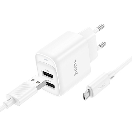 СЗУ 2USB 2.1A для micro USB Hoco C141A