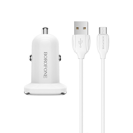 АЗУ 2USB 2.4A для micro USB Borofone BZ12