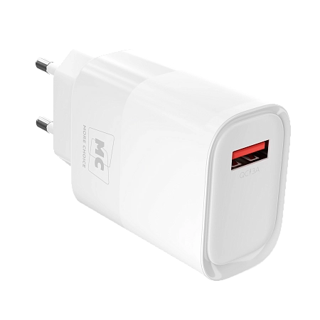 СЗУ 1USB 3.0A QC3.0 15W быстрая зарядка More Choice NC09