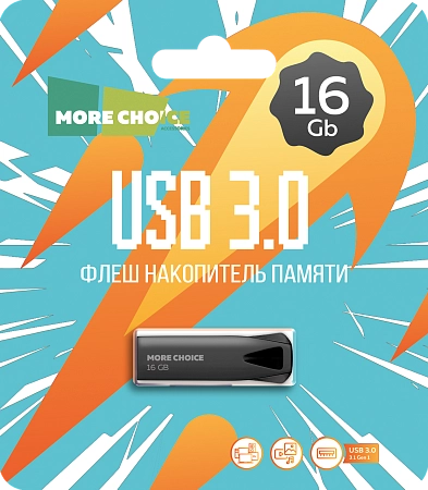 Флеш накопитель памяти USB 16GB 3.0 More Choice MF16m металл