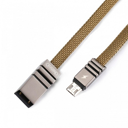 Дата-кабель USB 2.1A для micro USB Remax Weave RC-081m 1м 