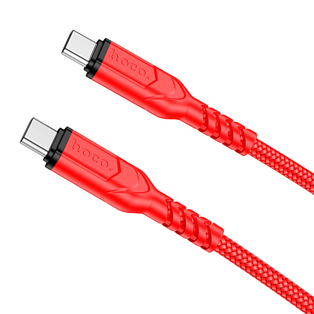 Дата-кабель USB 3.0A 60W для Type-C Type-C Hoco X59 нейлон 1м