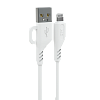 Дата-кабель USB 2.4A для Lightning 8-pin More choice K81i ПВХ 2м