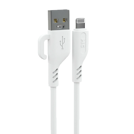 Дата-кабель USB 2.4A для Lightning 8-pin More choice K81i ПВХ 2м