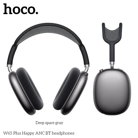 Bluetooth-наушники полноразмерные Bluetooth 5.4 400mah Hoco W65 Plus с шумоподавлением ANC 