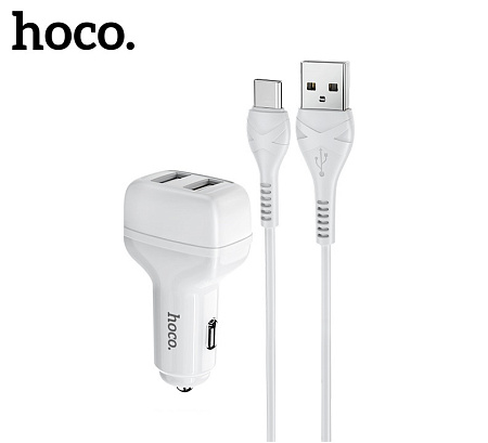 АЗУ 2USB 2.4A для Type-C HOCO Z36