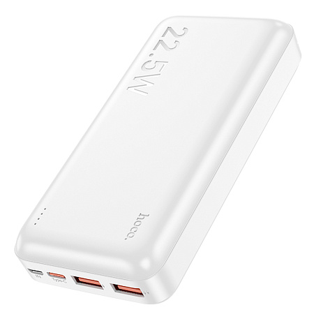 Внешний аккумулятор 20000mAh 2USB+ Type-C 3.0A PD 22.5W c LED-индикатором Hoco J101A