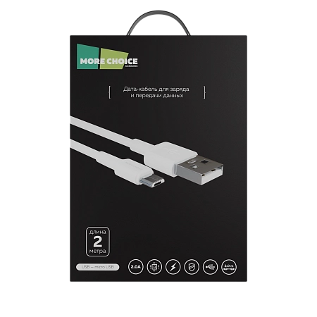 PURE Дата-кабель USB 2.0A для micro USB More choice K19m TPE 2м