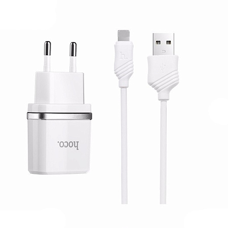 СЗУ 1USB 1A для micro USB Hoco C11 1м