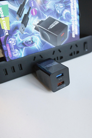 СЗУ  Smart 2USB 3.0A QC3.0 быстрая зарядка More choice NC55QC