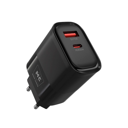 СЗУ 1USB+1Type-C 3.0A PD 20W+ QC3.0 быстрая зарядка для Lightning 8-pin Type-C More Choice NC81i