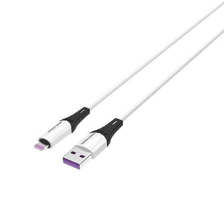 PURE Дата-кабель USB 2.4A для Lightning 8-pin More choice K35i силикон 1м