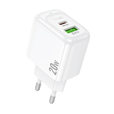 СЗУ 1USB+1Type-C 3.0A QC3.0 PD 20W быстрая зарядка Hoco CS54A